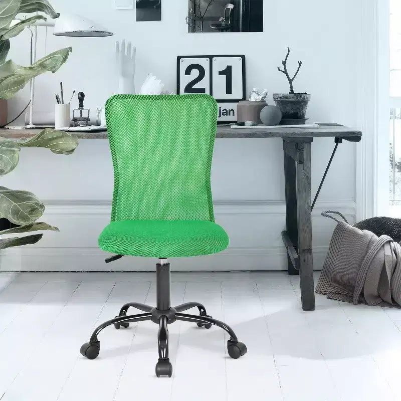 Mesh Office Chair Computer Chair with Lumbar Support & Thickly Padded Seat Rolling Swivel Back Support Chair for Home Office