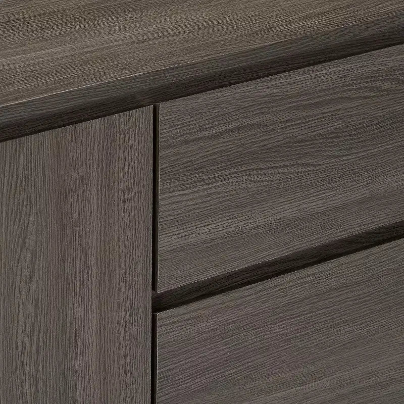 Wood Buffet Server Cabinet Console Table, Oak Gray