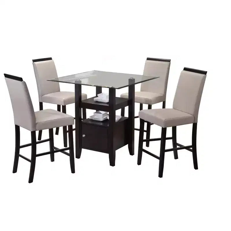 Set di 2 sedie da bancone, moderne e imbottite, con struttura robusta per il bancone della colazione in casa