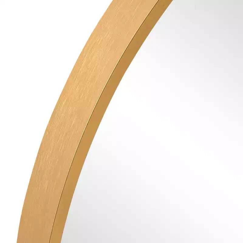 Lustro ścienne z aluminiową wąską ramą