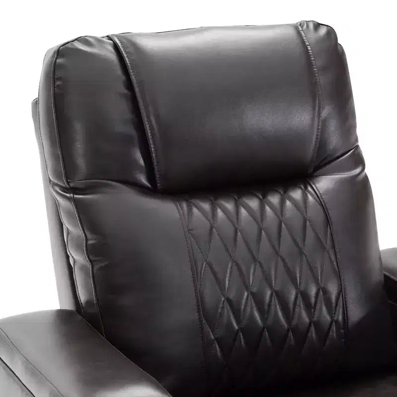 Fotel z elektrycznym podnośnikiem i funkcją rozkładania, 35.8L x 37.8W x 42.1H, z portem USB do ładowania, 2 uchwytami na kubki i obrotowym stolikiem na tacy