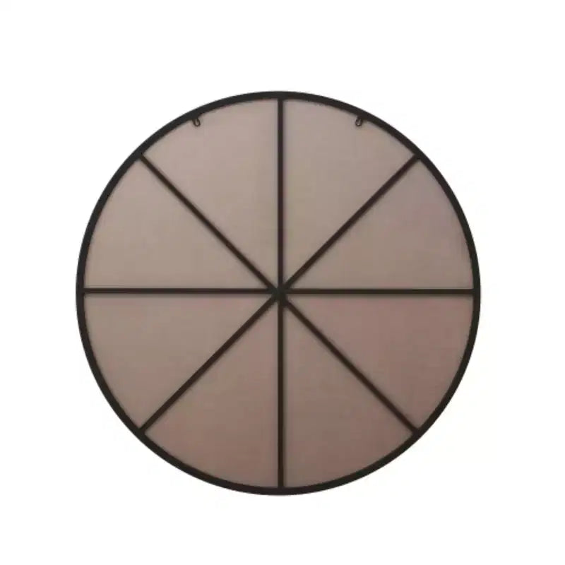39 Black Circular Wall Mirror: Metal Frame, Round Vanity, Dressing - Stylish for Bath, Living, Bed