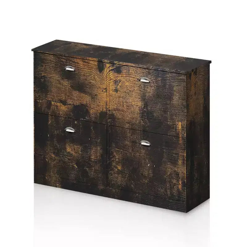 Hidden Slim Narrow 4-Drawer Shoe Cabinet, Multi-scene Shoe Rack, Versatile Shoe Organizer for Entryway Foyer Hallway Bedroom
