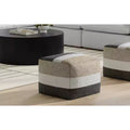 Pouf boho largo 18 inch in tessuto acrilico, già assemblato