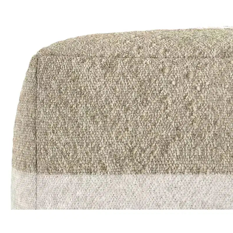 Pouf boho largo 18 inch in tessuto acrilico, già assemblato