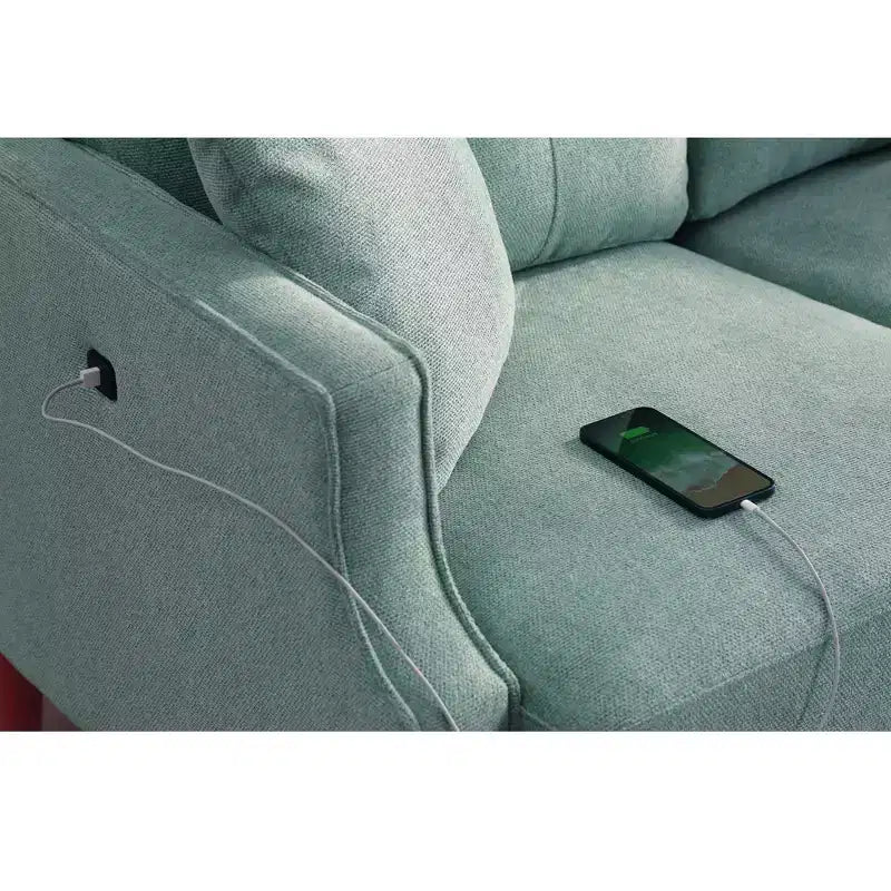 Divano a 3 posti impermeabile da 70.1 pollici con presa USB per soggiorno, spazi piccoli, ufficio e appartamento