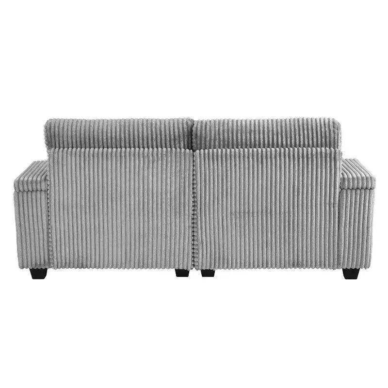 Moderno divano chaise longue da 75.5 con schienale regolabile e portabicchieri