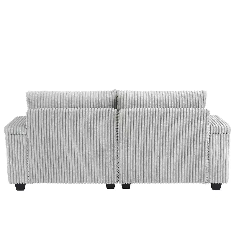Moderno divano chaise longue da 75.5 con schienale regolabile e portabicchieri