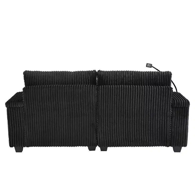 Moderno divano chaise longue da 75.5 con schienale regolabile e portabicchieri